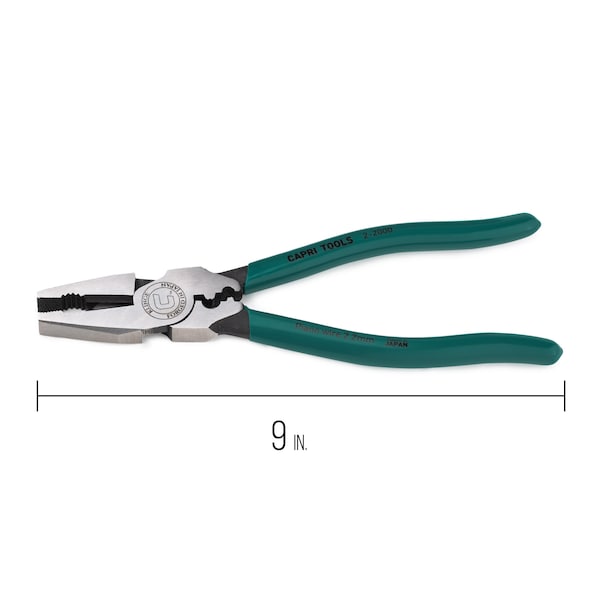 Capri Tools Klinge 9 in High Leverage Combination Pliers with Crimper - CP22000