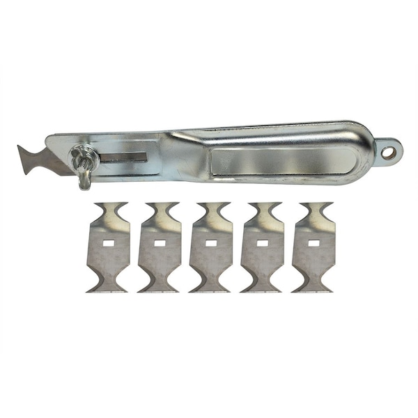 Superior Steel 7 inch Roofing Utility Knife with 5-Blades - RK742