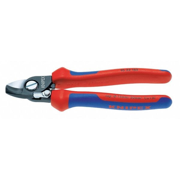 Knipex 165mm Cable Shears, Comfort Grip, 1/0 AWG - 95 22 165