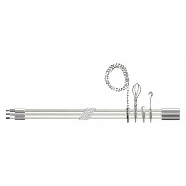 Jonard Tools Glow Rod Kit, Fiberglass, 15 ft. L - RDG-15