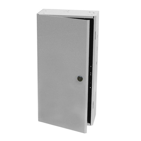 Functional Devices-Rib Polymetal Electrical Enclosures, 24-1/2 in H, 6-1/2 in D, 12-1/2 in W, NEMA 1, Hinged - MH3803S-L4