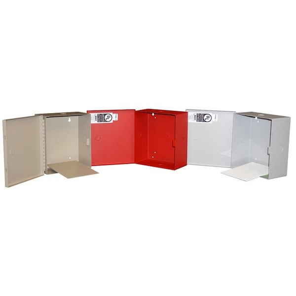Mier Products Steel Electrical Enclosures, 8 in H, 3-1/2 in D, 7 in W, Hinged - BW-98B