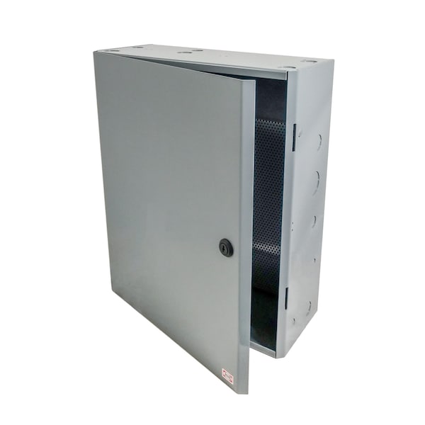 Functional Devices-Rib Steel Electrical Enclosures, 20 in H, 6.72 in D, 16.15 in W, NEMA 1, Key Latch - MH4604S