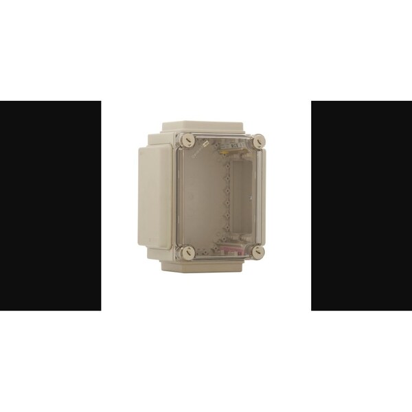Eaton Bussmann Plastic Electrical Enclosures, 9.8 in H, 5.9 in D, 7.38 in W - CI23-125-NA