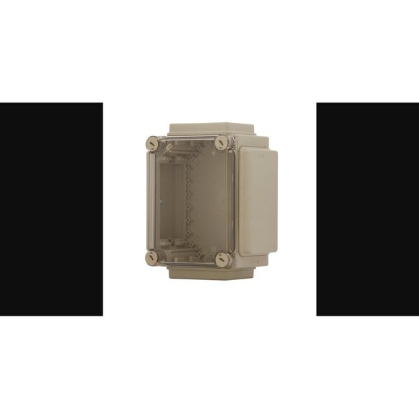 Eaton Bussmann Plastic Electrical Enclosures, 9.8 in H, 5.9 in D, 7.38 in W - CI23-125-NA