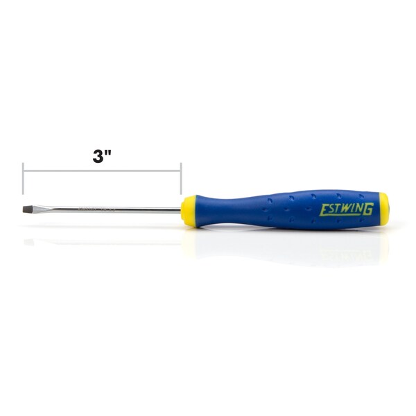 Estwing 1/8" x 3" Magnetic Slotted Tip Precision Screwdriver with Ergonomic Handle - 42451-01