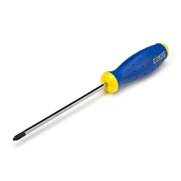 Estwing PH2 x 6" Philips Head Heavy Duty Hex Shaft Demolition Screwdriver with Magnetic Tip - 42449-01