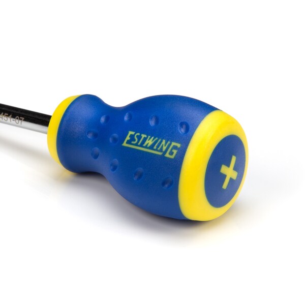 Estwing PH2 x 1-3/4" Magnetic Philips Tip Stubby Screwdriver with Ergonomic Handle - 42451-07