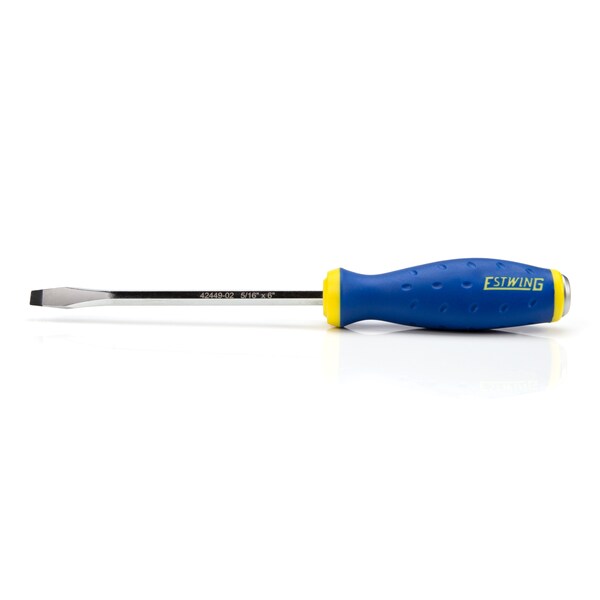 Estwing 5/16" x 6" Slotted Heavy Duty Hex Shaft Demolition Screwdriver with Magnetic Tip - 42449-02