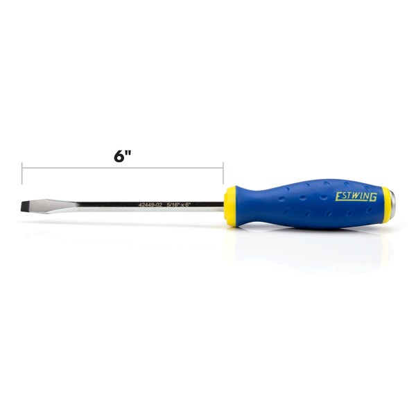 Estwing 5/16" x 6" Slotted Heavy Duty Hex Shaft Demolition Screwdriver with Magnetic Tip - 42449-02