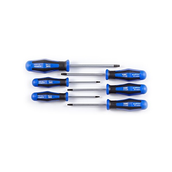 Vega TORx(R) Tamper Screwdriver Set, 6 pieces - R06TT