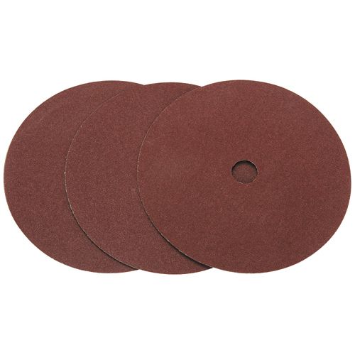 Disco de lijado de fibra de resina Warrior de 7 pulgadas y grano 80, paquete de 3 - 69978.