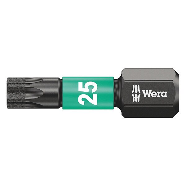Wera TORX Bit, TX30 Sz x 1" Long, 1/4" Hexagon - 5057626001