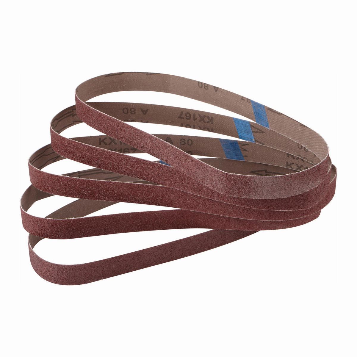 Guerrero 1 pulg. x 30 pulg. 80 Grit Cinta de lijado, Paquete de 5 - 69873