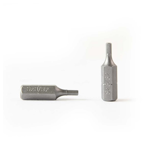 Superior Steel Single End Hexagonal Screwdriver Bits - 1 Inch Long - 3/32 Hex, PK 50 - BH108-50PK