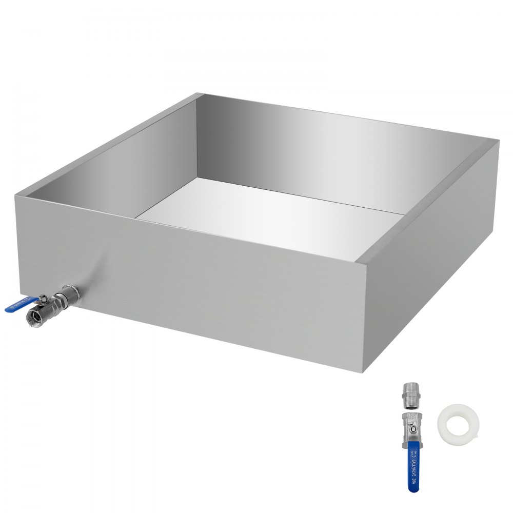 VEVOR Maple Syrup Evaporator Pan 24x24x7 Inch Stainless Steel Maple Syrup Boiling Pan for Boiling Maple Syrup - ZFQ24X24X70000001V0
