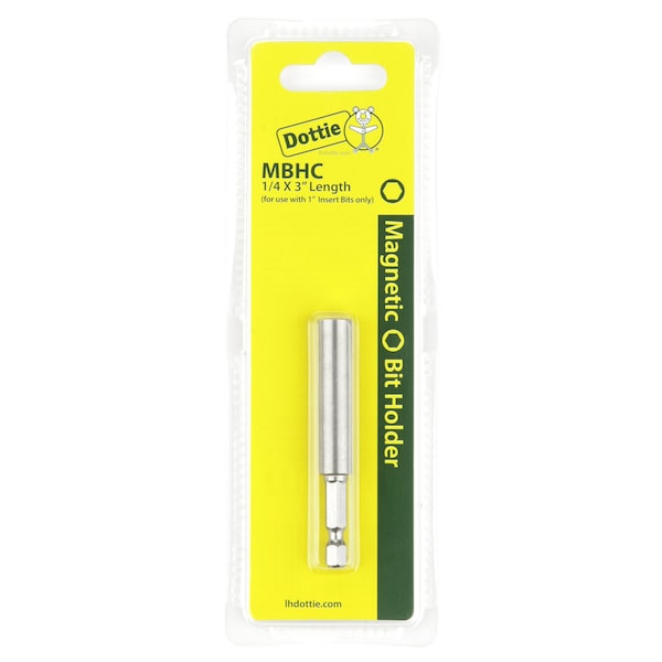 L.H. Dottie L.H. Dottie 1/4'' x 3'' Magnetic Bit Holder (Carded) - MBHC