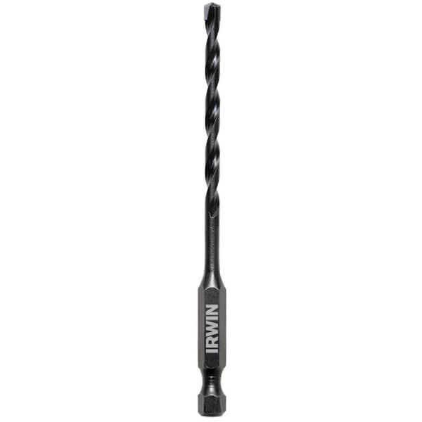 Irwin Impact Drill Bit, 532 in Dia, 4 in OAL, 1Flute, 14 in Dia Shank, Hex Shank - 1870542