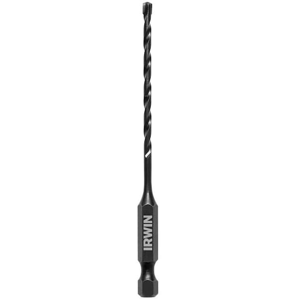 Irwin Impact Drill Bit, 18 in Dia, 4 in OAL, 1Flute, 14 in Dia Shank, Hex Shank - 1870541