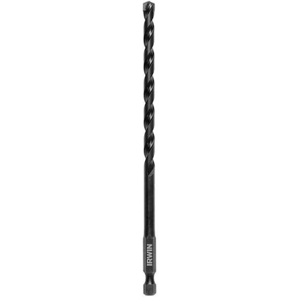 Irwin Impact Drill Bit, 14 in Dia, 6 in OAL, 1Flute, 14 in Dia Shank, Hex Shank - 1870547