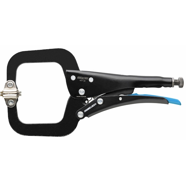 Channellock 12in C-CLAMP LOCKING PLIERS W/ SWIVEL PADS - 107-12