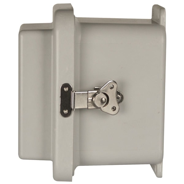 Wiegmann Fiberglass Electrical Enclosures, 16 in H, 7 in D, 14 in W, NEMA 4X, Hinged - HW-RHJ161407CHTL