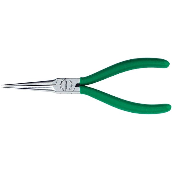 Stahlwille Tools Snipe nose plier (needle plier) L.160 mm head chrome plated handles dip-coated - 65365160