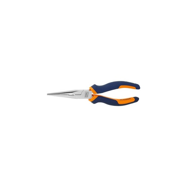 Garant Straight Snipe Nose Pliers with Grips, Chrome-Plated, Overall Length: 200mm - 713040 200