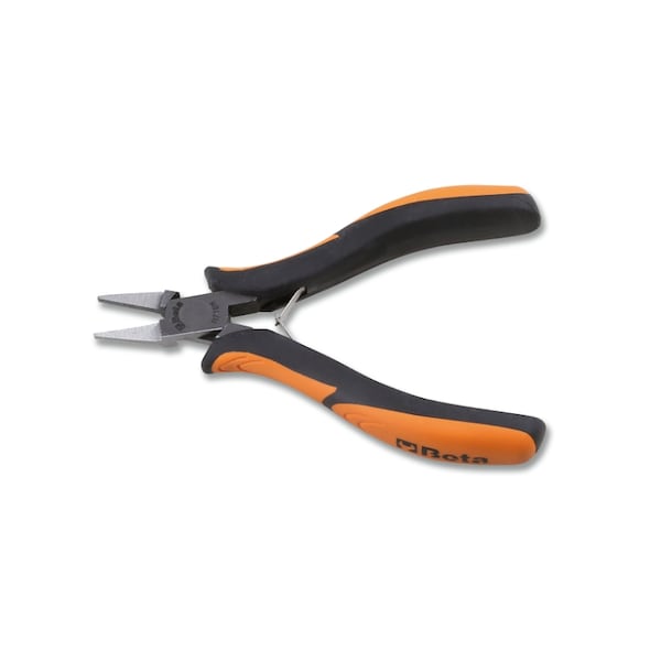 Beta 1171BM Smooth, Flat Short Nose Pliers Bi-Material Handles OAL 130mm - 011710101