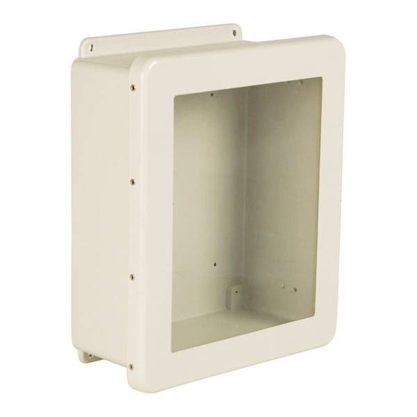 Wiegmann Fiberglass Electrical Enclosures, 6 in H, 4 in D, 4 in W, NEMA 4X, Hinged - HW-J60404CHQRW