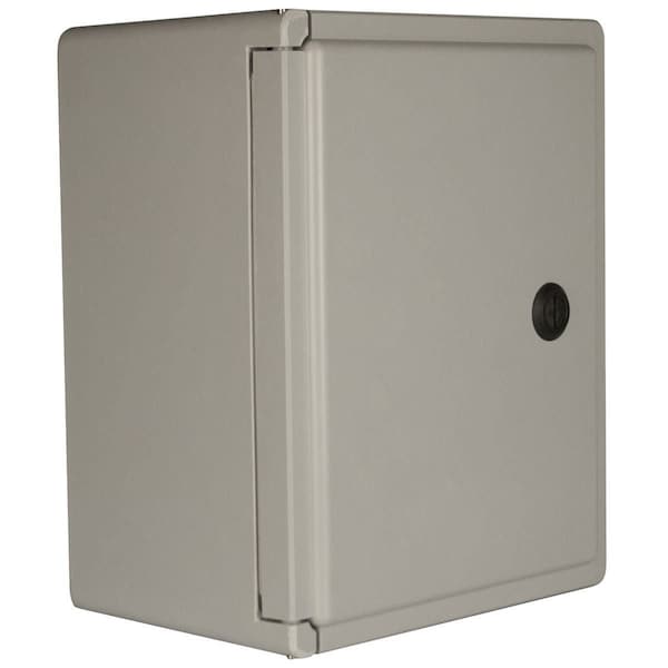 Wiegmann Fiberglass Electrical Enclosures, 7 in H, 5 in D, 7 in W, NEMA 4X, Hinged - HW-70705CHQTD