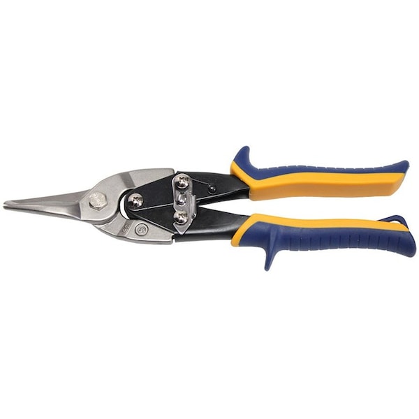 The Brush Man Aviation Snips, Straight Cut, 9-1/2” Oal (Yellow Grip), 6PK - SNIPS-STRAIGHT