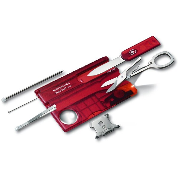 Swiss Army Brands 2024 Victorinox 57331 Swisscard Lite, Ruby , Blister - VIC-0.7300.TB1-X1