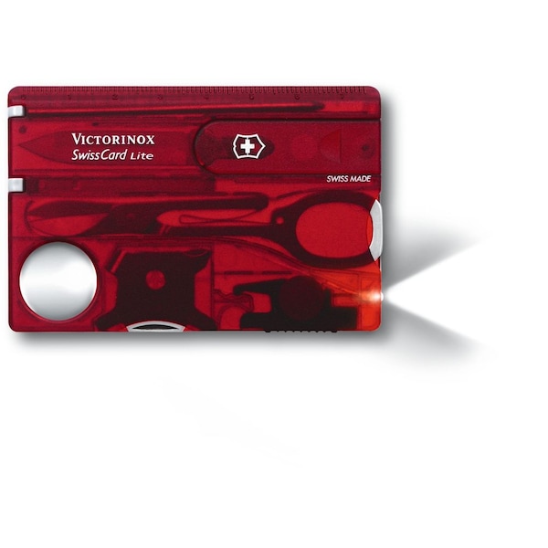 Swiss Army Brands 2024 Victorinox 57331 Swisscard Lite, Ruby , Blister - VIC-0.7300.TB1-X1
