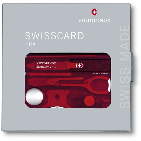 Swiss Army Brands 2024 Victorinox 57331 Swisscard Lite, Ruby , Blister - VIC-0.7300.TB1-X1