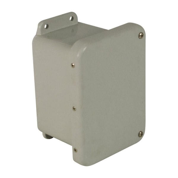 Wiegmann Fiberglass Electrical Enclosures, 6 in H, 4 in D, 4 in W, NEMA 4X, Hinged - HW-J60404CHSC