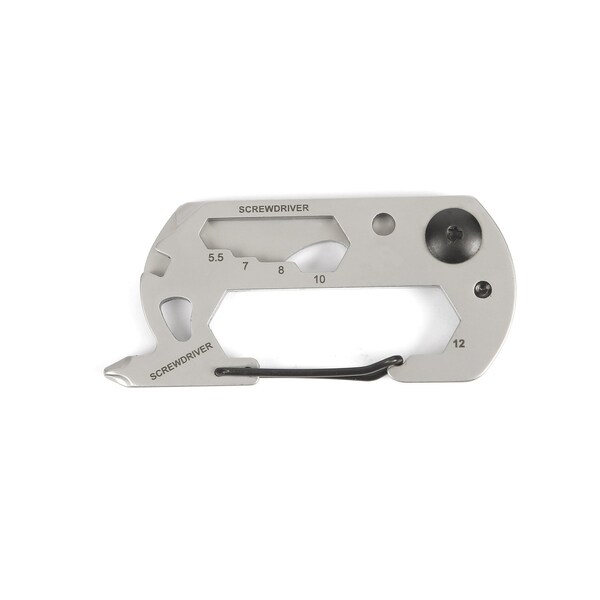 Prime-Line SWISS+TECH 14-in-1 Every Day Carry EDC Multi-Tool, w/Carabineer Clip - ST029014