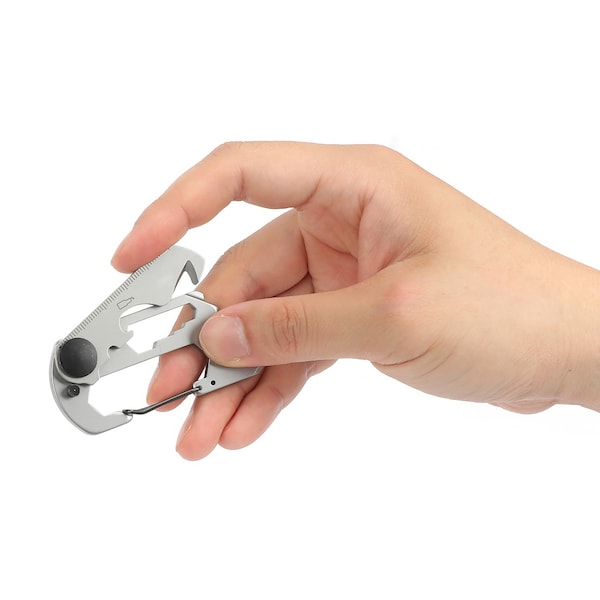 Prime-Line SWISS+TECH 14-in-1 Every Day Carry EDC Multi-Tool, w/Carabineer Clip - ST029014