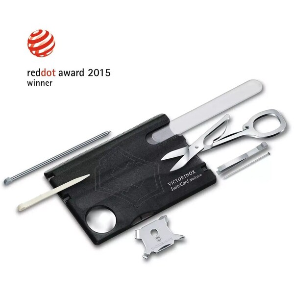 Swiss Army Brands 2024N Victorinox Swiss Card Nailcare Black - VIC-0.7240.T3