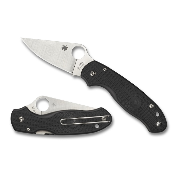 Spyderco 2024 Spyderco Para 3 Lightweight Black Plain - SPY-C223PBK