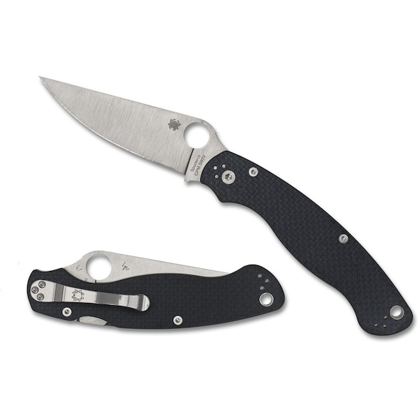 Spyderco 2023N Spyderco Reveal 14, Military 2 Carbon Fiber Sprint Run, Plain Edge - SPY-C36CFP2