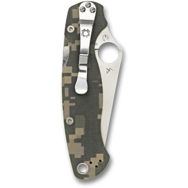Spyderco 2024 Spyderco Para Military 2 G-10 Camo Plain - SPY-C81GPCMO2
