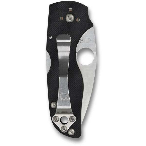Spyderco 2024 Spyderco Lil' Native G-10 Black Back Lock Plain - SPY-C230MBGP