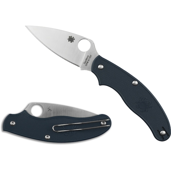 Spyderco 2024 Spyderco Uk Penknife Lightweight Dark Blue Cpm S110V/Slip Joint/Leaf Shape Plain - SPY-C94PDBL