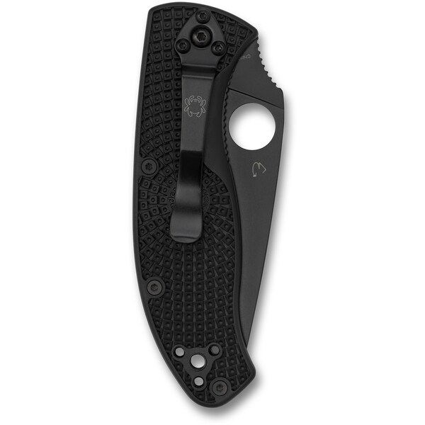 Spyderco 2023 Spyderco, Reveal V4, Tenacious, Black Frn, Black Blade, Serrated - SPY-C122SBBK