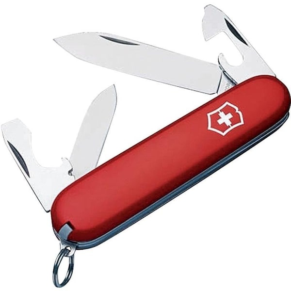 Swiss Army MultiTool Knife, Stainless Steel Blade, 7Blade, Red Handle - 0.2503-033-X1