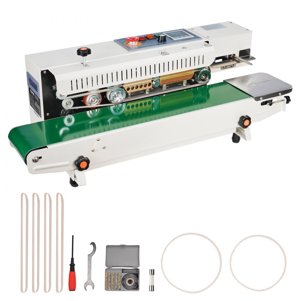 VEVOR Continuous Bag Band Sealing Machine Horizontal Band Sealer with Inflation - WSLXFKJTBPQBCF313V1