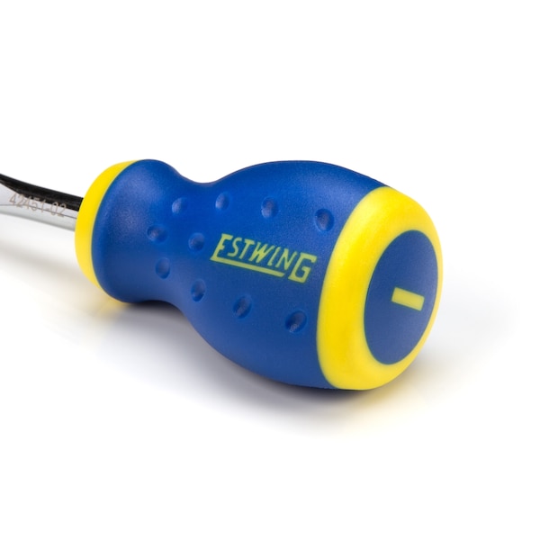 Estwing 1/4" x 1-3/4" Magnetic Slotted Tip Stubby Screwdriver with Ergonomic Handle - 42451-02