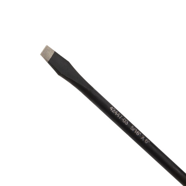 Estwing 5/16" x 6" Slotted Magnetic Diamond Tip Screwdriver with Ergonomic Handle - 42447-03