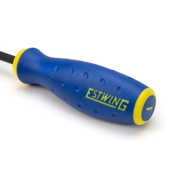 Estwing 5/16" x 6" Slotted Magnetic Diamond Tip Screwdriver with Ergonomic Handle - 42447-03